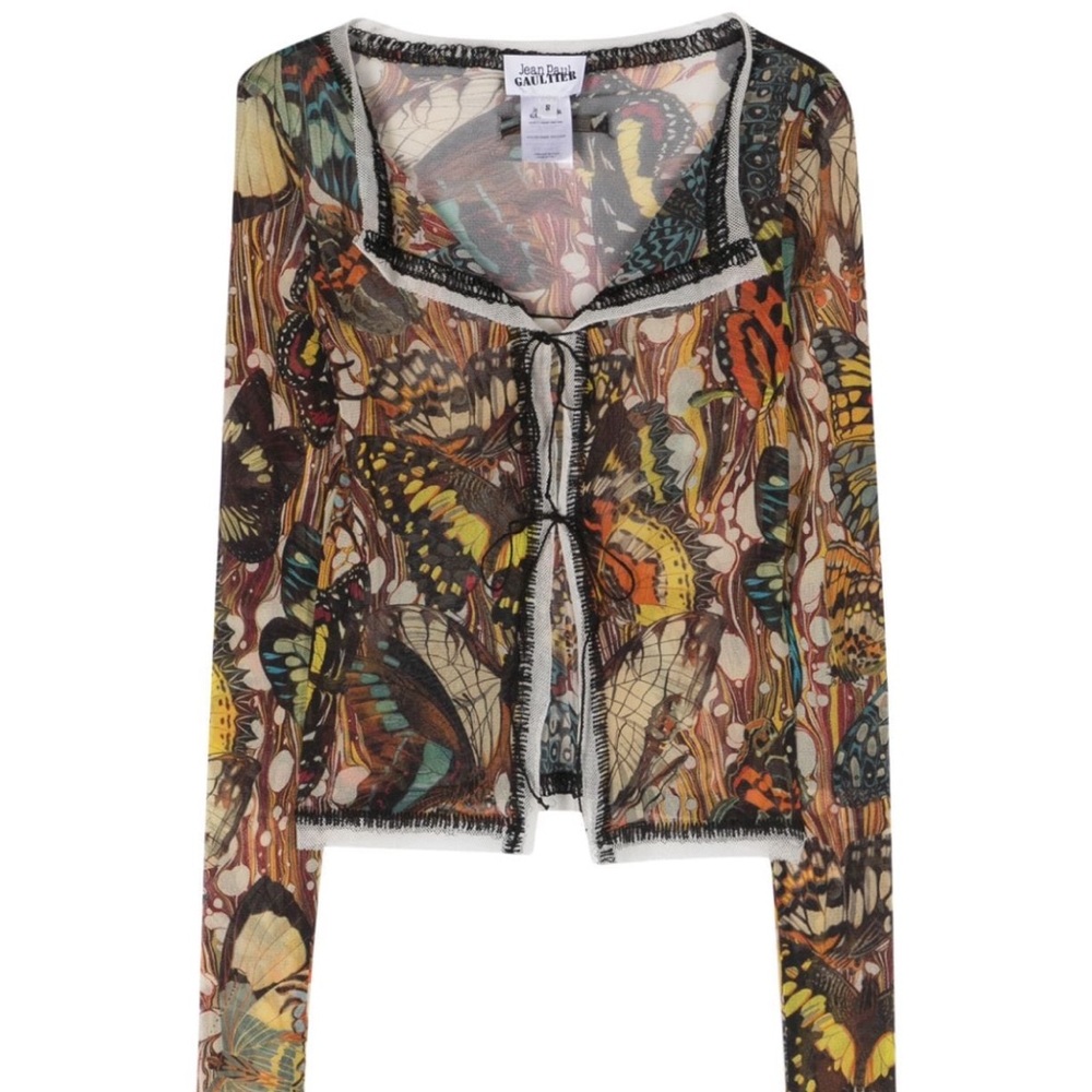 Jean Paul Gaultier Butterfly mesh top